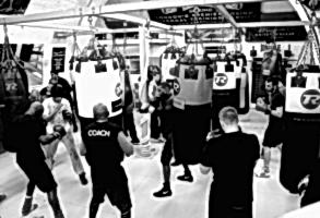 Boxing class, Loughborough Junction, London